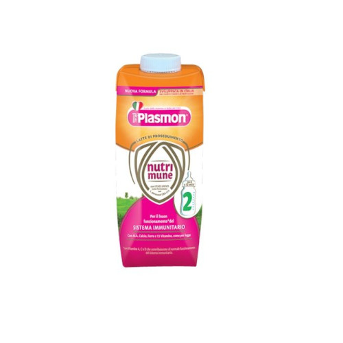 Plasmon Nutri Mune 2 Follow-on Milk for Children 6 to 12 Months 16.91 fl oz (500 ml)