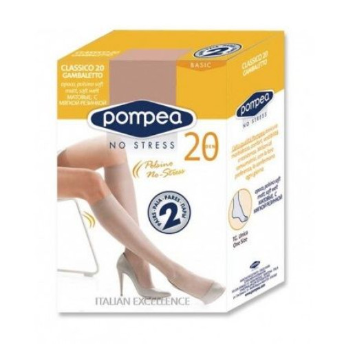 Pompea Classico 20 Gb Women's Elastic Stockings Color Claro 1 pc