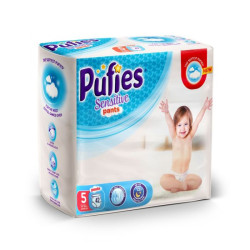 Pufies Sensitive Pants 5 Junior Baby Pants for Children 26.5-39.7 lb (12-18 kg) 42 pcs