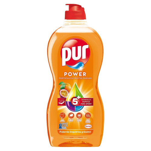 Pur Power Gel Dishwashing Liquid with Passion Fruit and Maracuja 15.22 fl oz (450 ml)