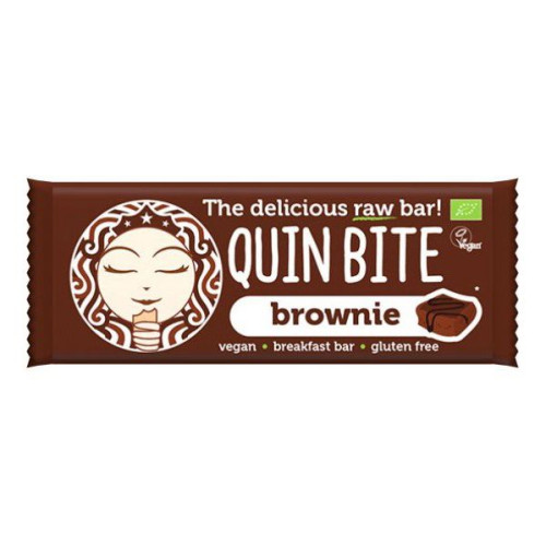 Quin Bite Brownie Organic Vegan Raw Bar 1.06 oz (30 g)