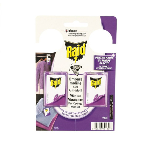 Raid Moth Gel with Lavender Scent 2 pcs