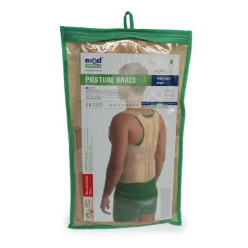 Med Textile Multifunctional Back Posture Corrector with Rigid Ribs Size L/XL 1 pc