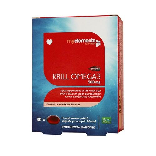 My Elements Krill Omega-3 Krill Oil 500 mg 30 Capsules
