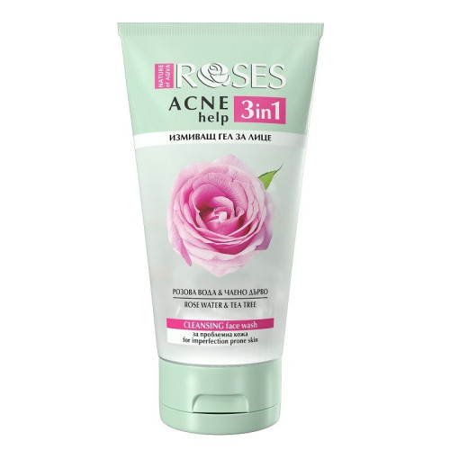Nature of Agiva Roses Acnehelp 3-in-1 Cleansing Gel for Problem Skin 5.07 fl oz (150 ml)