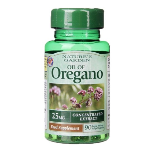 Nature's Garden Concentrated Oregano Oil 25 mg 90 Capsules