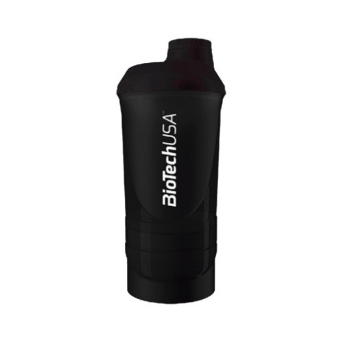 Biotech USA Shaker Wave + Panther Black 20.29 fl oz (600 ml) + 6.76 fl oz (200 ml)