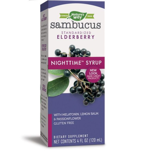 Nature's Way Sambucus Night Sambucus Night for Insomnia and Fatigue Syrup 4.06 fl oz (120 ml)