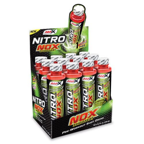 Amix Nitronox Shooter Blue Grape 4.73 fl oz (140 ml) 12 Ampoules
