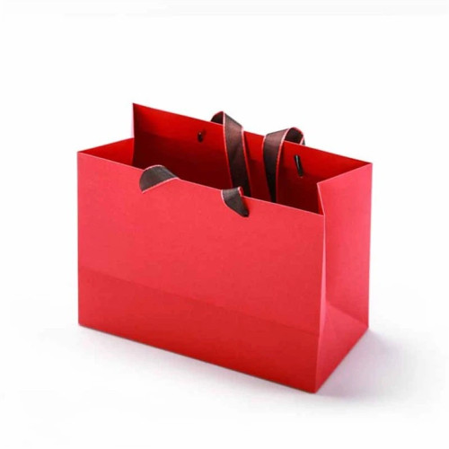 Elite Gift Paper Bag - Red Ribbon Medium