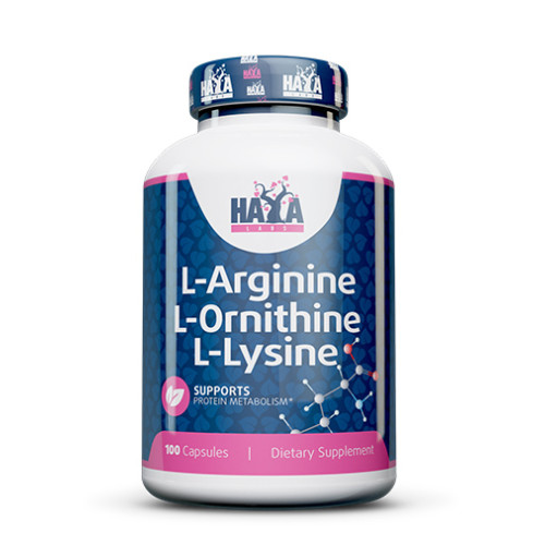 Haya Labs L-Arginine L-Ornithine L-Lysine 100 Capsules