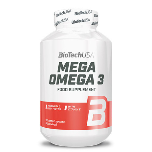 Biotech USA Mega Omega-3 180 Softgel Capsules