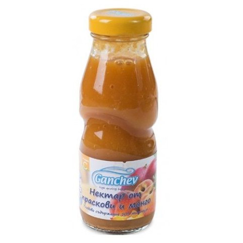 Ganchev Peach and Mango Nectar for Children 4+ Months 6.76 fl oz (200 ml)