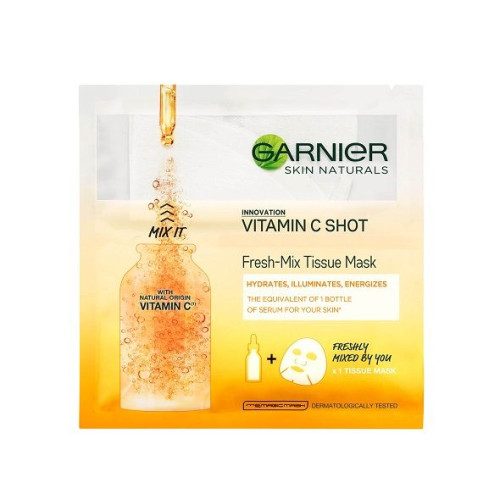Garnier Vitamin C Shot Paper Face Mask with Vitamin C 1 pc