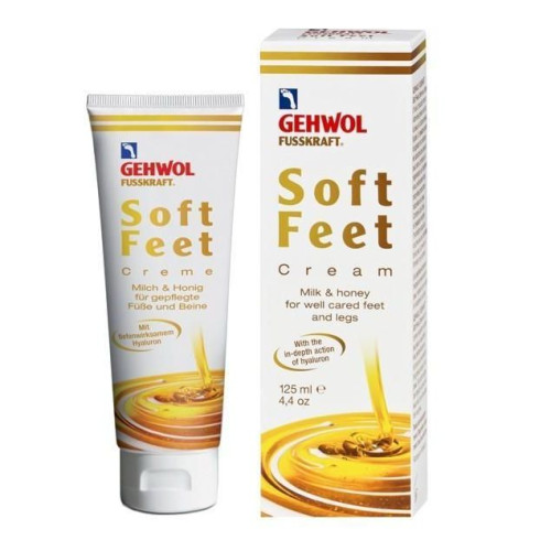 Gehwol Soft Feet Daily Foot Cream for Smooth Skin with Hyaluronic Acid 4.23 fl oz (125 ml)