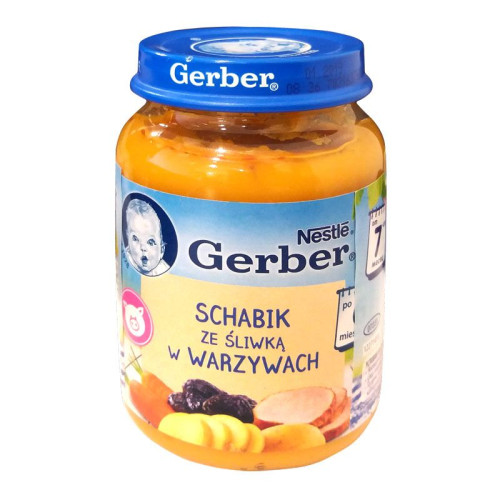 Gerber Pork with Vegetables and Plums from 7 Months 6.7 oz (190 g)