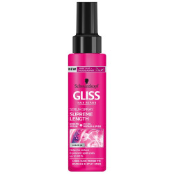 Gliss Supreme Length Intensive Serum Spray for Long Hair Against Split Ends 3.38 fl oz (100 ml)