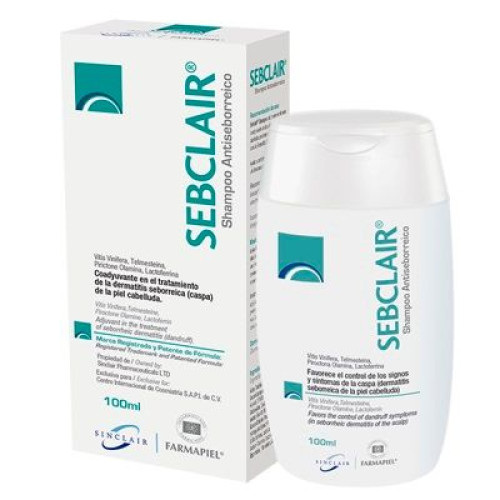 Sebclair Shampoo Non-steroidal Shampoo for Hair with Seborrheic Dermatitis 3.38 fl oz (100 ml)