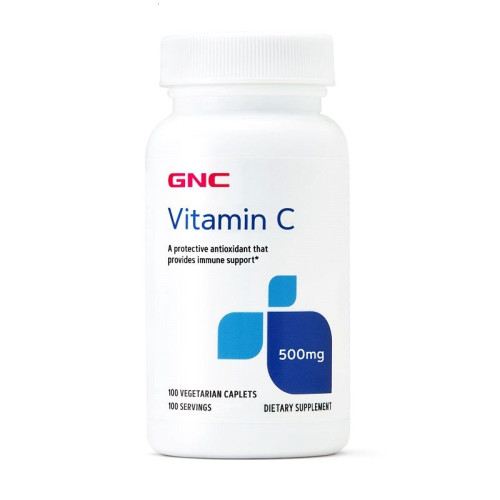 GNC Vitamin C 500 mg 100 Vegetarian Tablets