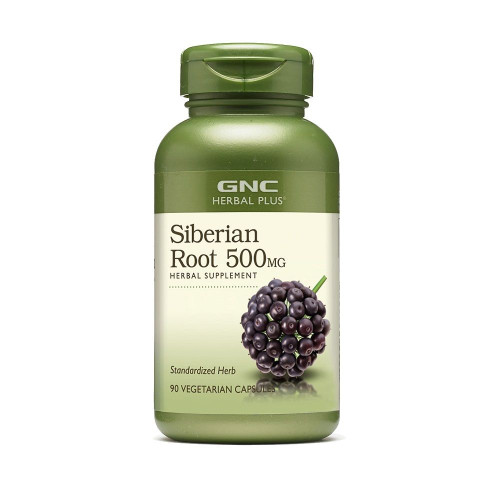 GNC Herbal Plus Ginseng Siberian Root Extract 500 mg 90 Capsules