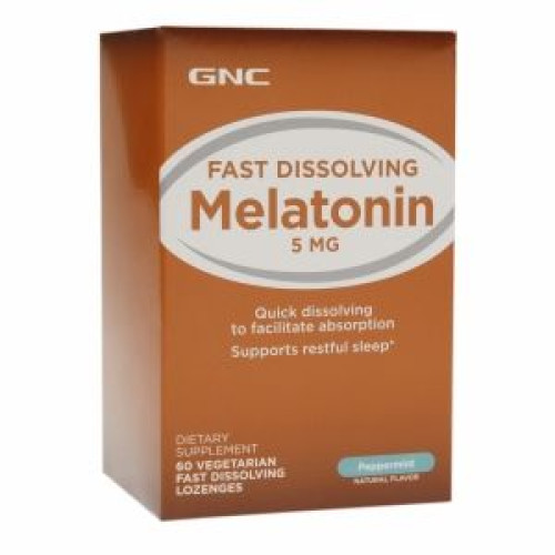 GNC Melatonin for Sleep Problems 5 mg 60 Tablets