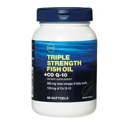 GNC Fish Oil + Coenzyme Q-10 Fish Oil + Coenzyme Q10 for Your Health 60 Capsules