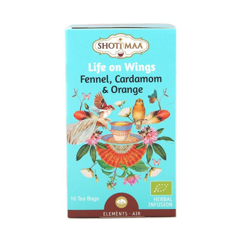 Shoti Maa Life on Wings Tea with Fennel Cardamom and Orange 16 Bags