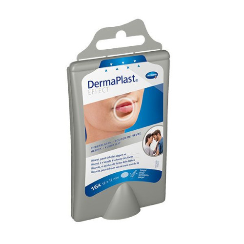 Hartmann Dermaplast Cold Sore Patch Cooling Patches for Cold Sores with Mirror 16 pcs