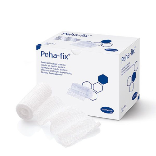 Hartmann Peha-fix Elastic Crepe Bandage with Natural Fibers 4.37 yd/3.94" (4 m/10 cm)