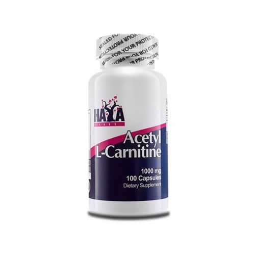 Haya Labs Acetyl L-Carnitine 1000 mg Powerful Antioxidant 100 Capsules