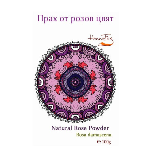 Henna Fox Rose Petal Powder 3.53 oz (100 g)