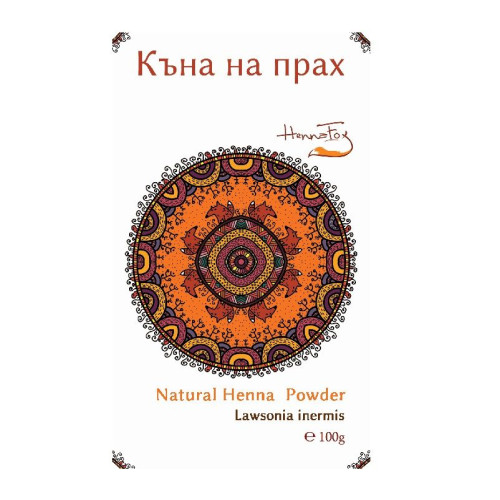 Henna Fox Organic Henna Powder 3.53 oz (100 g)