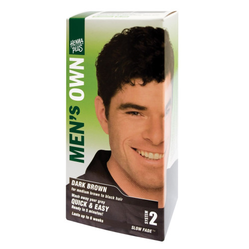 Hennaplus Men's Own Hair Dye for Men for Medium Brown to Black Hair Color Dark Brown