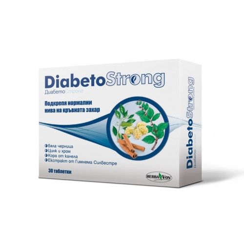 Herba Von Diabetostrong for Diabetes and High Blood Sugar 30 Tablets