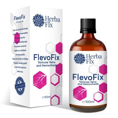 Herbafix Flevofix Tincture for Hemorrhoids and Varicose Veins 3.38 fl oz (100 ml)