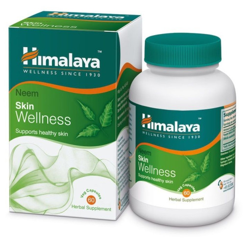 Himalaya Skin Wellness for Acne for Radiant and Elastic Skin with Neem 60 Capsules