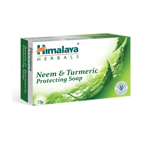 Himalaya Cleansing Soap with Neem and Turmeric for Clean Skin 2.65 oz (75 g)