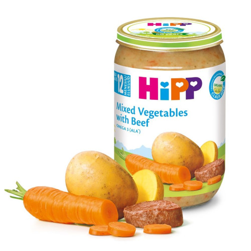 Hipp Vegetable Puree with Beef 12+ Months 7.76 oz (220 g)