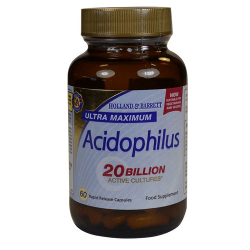 Holland and Barrett Ultra Maximum Acidophilus 20 Billion for a Healthy Immune System 60 Capsules