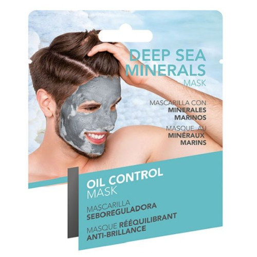 IDC Institute Deep Sea Minerals Face Mask for Men with Sea Minerals Against Oiliness 0.53 oz (15 g)