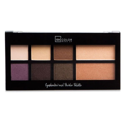IDC Institute Eyeshadow and Powder Palette with Eye Shadows and Face Bronzer Powder 1 pc