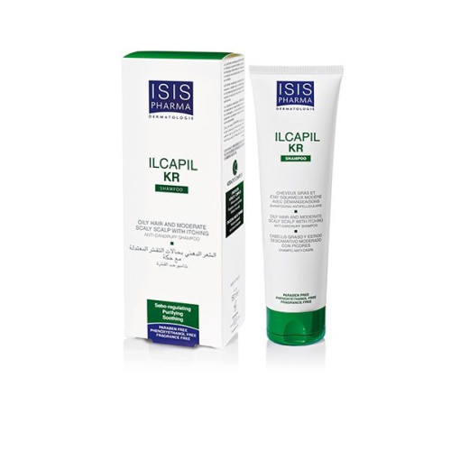 Isis Pharma Ilcapil Kr Effective Anti-Dandruff Shampoo for Oily Hair with Zinc 5.07 fl oz (150 ml)