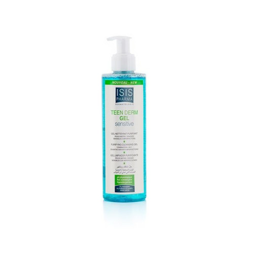 Isis Pharma Teen Derm Cleansing Gel for Imperfections for Sensitive Skin 6.76 fl oz (200 ml)
