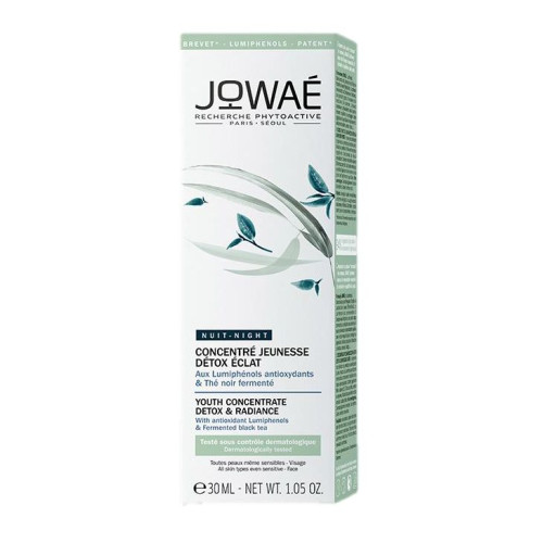 Jowae Rejuvenating and Detoxifying Night Concentrate for the Face Against Pigmentation Spots 1.01 fl oz (30 ml)