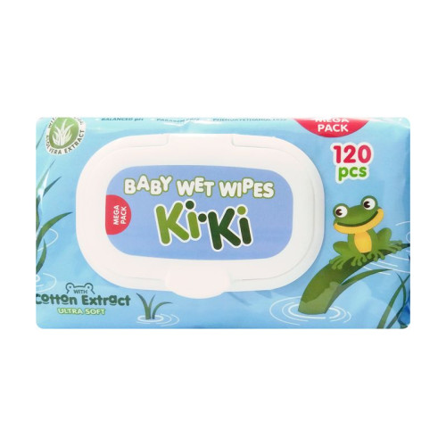 Kiki Baby Wipes with Lid 120 pcs