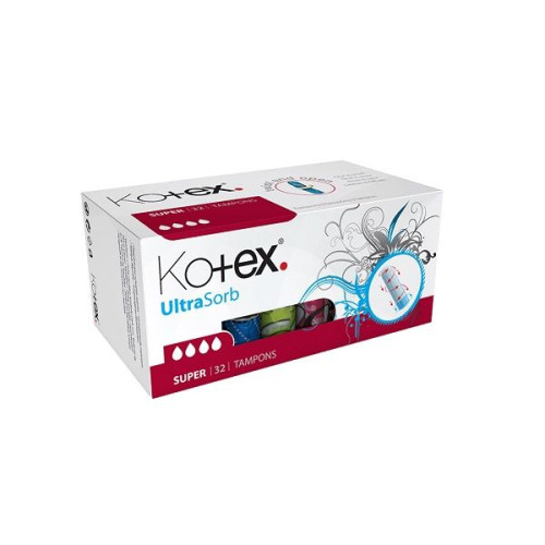 Kotex Ultra Sorb Super Feminine Tampons 32 pcs