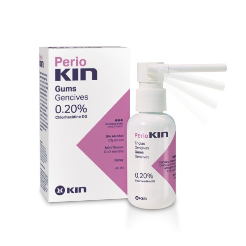 Periokin Gums Gencives 0.20% Mouth Spray for Gum Tissue Protection 1.35 fl oz (40 ml)