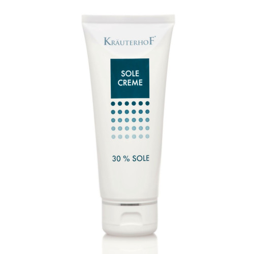 Krauterhof Sole Moisturizing Body Cream with 30% Sea Salt for Cracked and Rough Skin 3.38 fl oz (100 ml)
