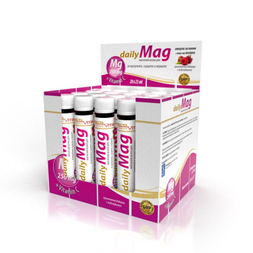 Lecovita Daily Mag for Healthy Muscles and Nervous System Magnesium 250 mg 20 Ampoules