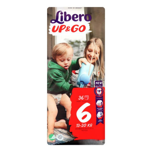 Libero Up&Go 6 XL Pants for Babies and Children 28.7-44.1 lb (13-20 kg) 36 pcs